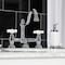 Kingston Brass KS3911PX Restoration Bathroom Bridge Faucet, Polished Chrome KS3911PX - alternate 2